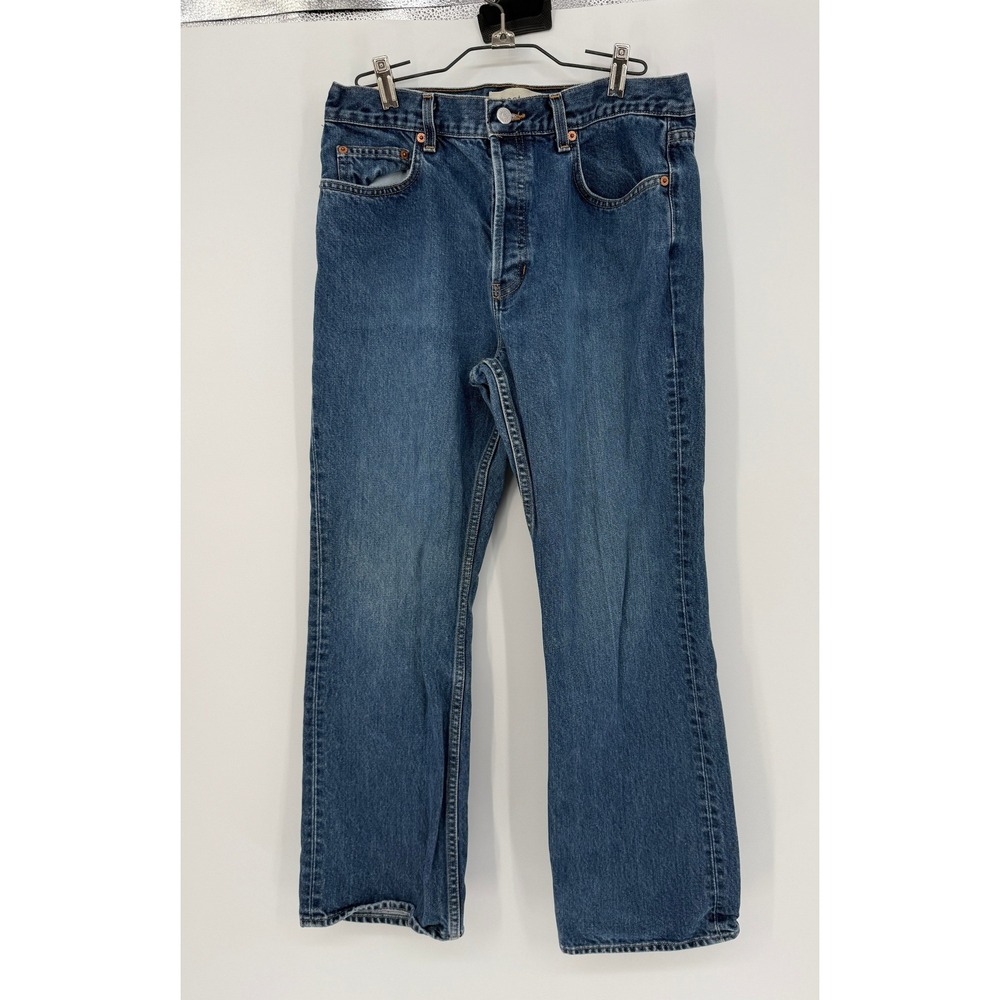 Gap Bootcut Jeans Womens 12 Ankle Blue Denim Mid Rise Y2K Made USA 32x28